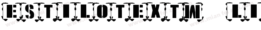 EstiloTextW04 Light Regular字体转换